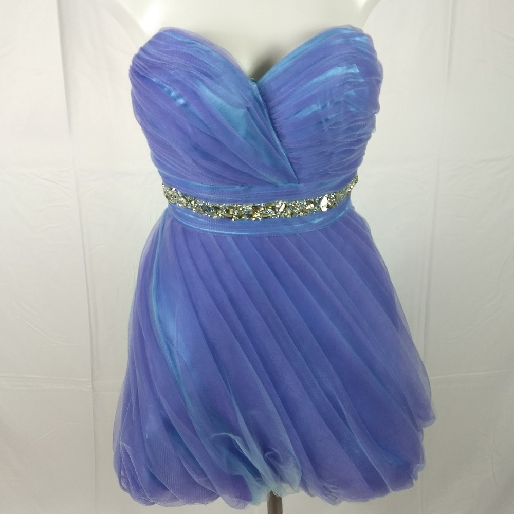 Alyce B'dazzle Size 2 Strapless Cocktail Dress New - Picture 1 of 8